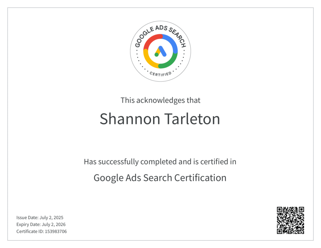 Google Ads Search Certification