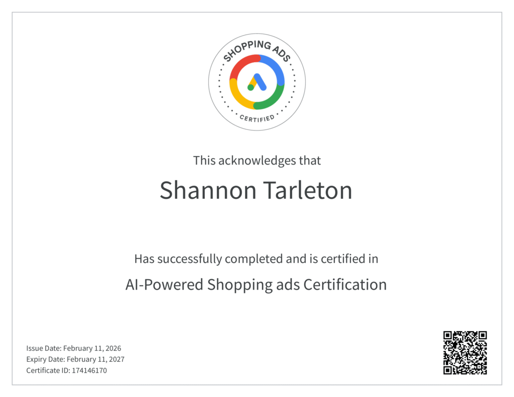 Google Ads Shopping Certification